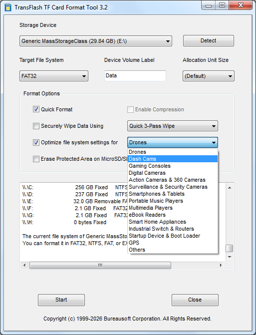TransFlash TF Card Format Tool