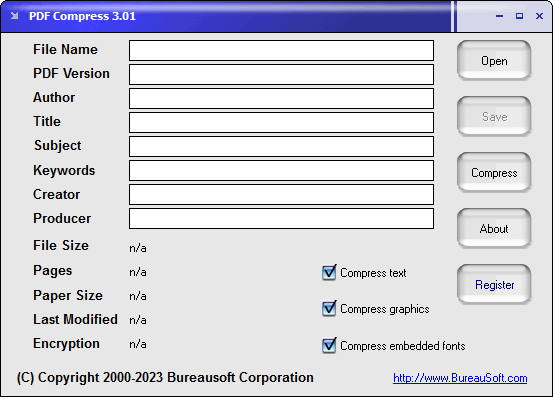 Screenshot of PDF Compress