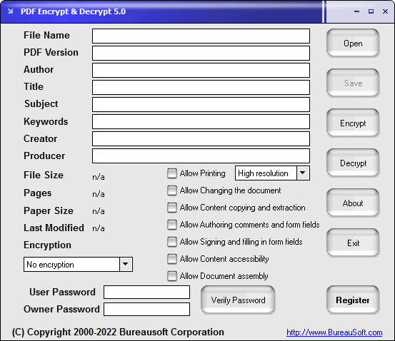 PDF Encrypt & Decrypt screenshot