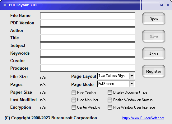 Screenshot of PDF Layout 1.01