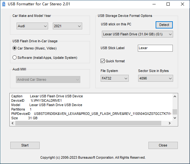 USB format. Model 1734 USB format. Best USB formats. Форматы стерео звука